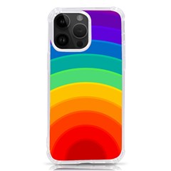 Rainbow Background Colorful Iphone 14 Pro Max Tpu Uv Print Case by Bajindul