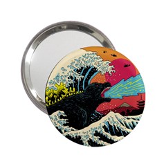 Retro Wave Kaiju Godzilla Japanese Pop Art Style 2 25  Handbag Mirrors by Modalart