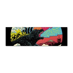 Retro Wave Kaiju Godzilla Japanese Pop Art Style Sticker (bumper) by Modalart