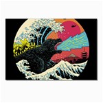 Retro Wave Kaiju Godzilla Japanese Pop Art Style Postcards 5  x 7  (Pkg of 10) Front