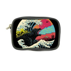 Retro Wave Kaiju Godzilla Japanese Pop Art Style Coin Purse by Modalart