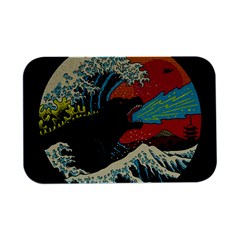 Retro Wave Kaiju Godzilla Japanese Pop Art Style Open Lid Metal Box (silver)   by Modalart