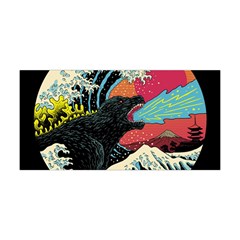 Retro Wave Kaiju Godzilla Japanese Pop Art Style Yoga Headband by Modalart