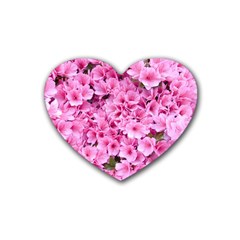 Beautiful Tree Flowers Rubber Coaster (heart) by 1212