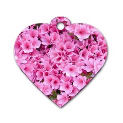 Beautiful Tree Flowers Dog Tag Heart (one Side) by 1212