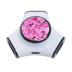 Beautiful Tree Flowers 3-port Usb Hub by 1212