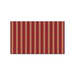 Pattern Background Red Stripes Sticker (Rectangular) Front