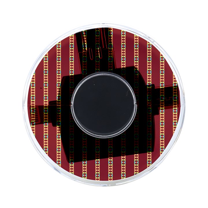 Pattern Background Red Stripes On-the-Go Memory Card Reader