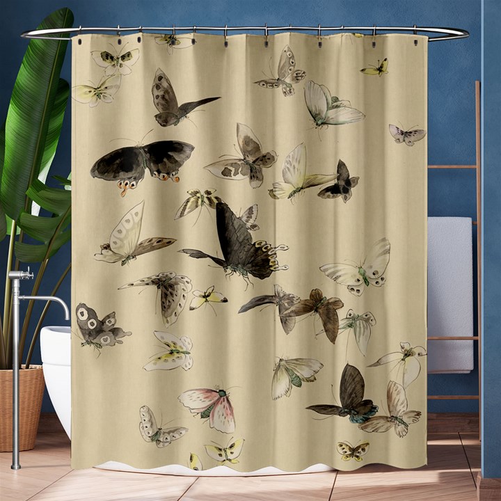 Vintage Old Fashioned Antique Shower Curtain 60  x 72  (Medium) 