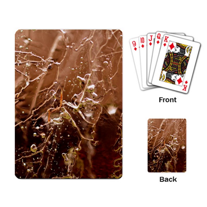 Ice Iced Structure Frozen Frost Playing Cards Single Design (Rectangle)