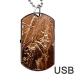 Ice Iced Structure Frozen Frost Dog Tag USB Flash (Two Sides) Back