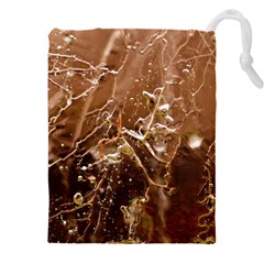 Ice Iced Structure Frozen Frost Drawstring Pouch (5xl) by Amaryn4rt