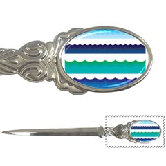 Water Border Water Waves Ocean Sea Letter Opener by Amaryn4rt