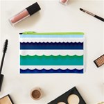 Water Border Water Waves Ocean Sea Cosmetic Bag (XS) Front