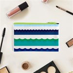 Water Border Water Waves Ocean Sea Cosmetic Bag (XS) Back