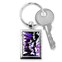 Abstract Canvas Acrylic Digital Design Key Chain (rectangle) by Amaryn4rt