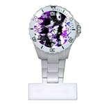 Abstract Canvas Acrylic Digital Design Plastic Nurses Watch Front