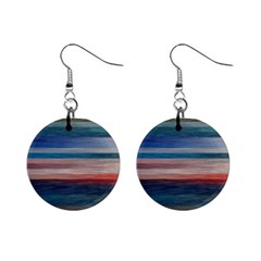 Background Horizontal Lines Mini Button Earrings by Amaryn4rt