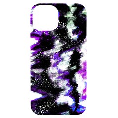 Abstract Canvas Acrylic Digital Design Iphone 14 Black Uv Print Case by Amaryn4rt