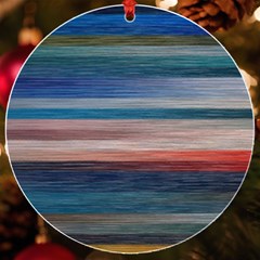 Background Horizontal Lines Uv Print Acrylic Ornament Round by Amaryn4rt