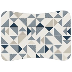 Geometric Triangle Modern Mosaic Velour Seat Head Rest Cushion by Amaryn4rt