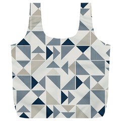 Geometric Triangle Modern Mosaic Full Print Recycle Bag (xxl) by Amaryn4rt