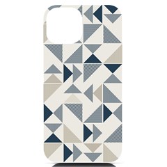 Geometric Triangle Modern Mosaic Iphone 14 Black Uv Print Case by Amaryn4rt