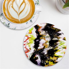 Canvas Acrylic Digital Design Art Uv Print Round Tile Coaster by Amaryn4rt