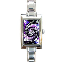 Canvas Acrylic Digital Design Rectangle Italian Charm Watch