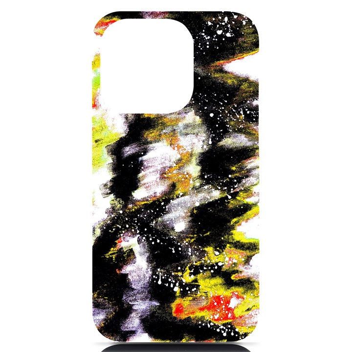 Canvas Acrylic Digital Design Art iPhone 14 Pro Black UV Print Case