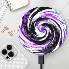 Canvas Acrylic Digital Design Wireless Fast Charger(white) by Amaryn4rt