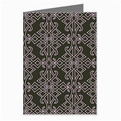 Line Geometry Pattern Geometric Greeting Card by Amaryn4rt