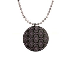 Line Geometry Pattern Geometric 1  Button Necklace by Amaryn4rt