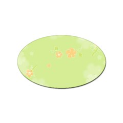 Aniseed Green Vintage Background Sticker Oval (10 Pack) by Amaryn4rt