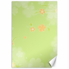 Aniseed Green Vintage Background Canvas 12  X 18  by Amaryn4rt