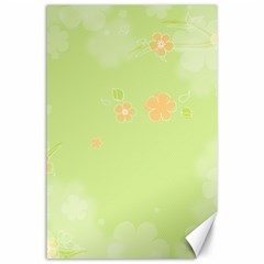 Aniseed Green Vintage Background Canvas 24  X 36  by Amaryn4rt