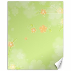 Aniseed Green Vintage Background Canvas 11  X 14  by Amaryn4rt