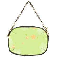 Aniseed Green Vintage Background Chain Purse (one Side) by Amaryn4rt