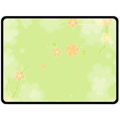 Aniseed Green Vintage Background Fleece Blanket (large) by Amaryn4rt