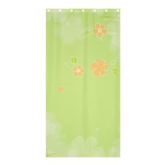 Aniseed Green Vintage Background Shower Curtain 36  X 72  (stall)  by Amaryn4rt