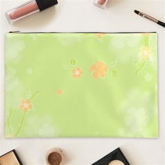 Aniseed Green Vintage Background Cosmetic Bag (xxl) by Amaryn4rt