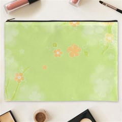 Aniseed Green Vintage Background Cosmetic Bag (xxxl) by Amaryn4rt