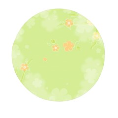 Aniseed Green Vintage Background Mini Round Pill Box by Amaryn4rt