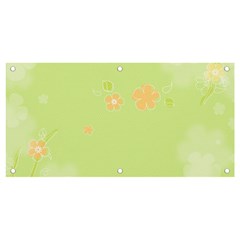 Aniseed Green Vintage Background Banner And Sign 4  X 2  by Amaryn4rt