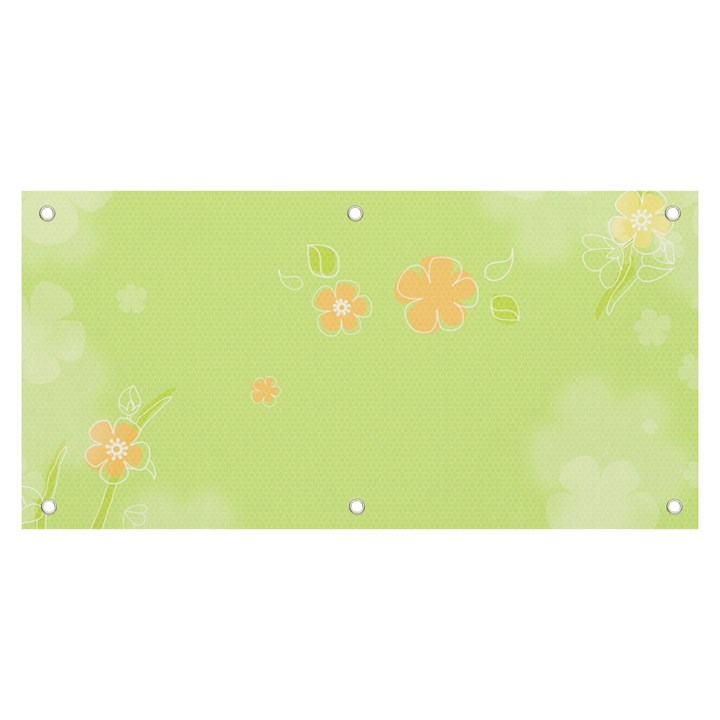 Aniseed Green Vintage Background Banner and Sign 6  x 3 