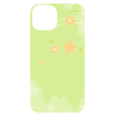 Aniseed Green Vintage Background Iphone 14 Black Uv Print Case by Amaryn4rt