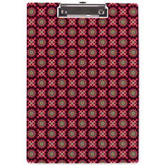 Kaleidoscope Seamless Pattern A4 Acrylic Clipboard by Ravend