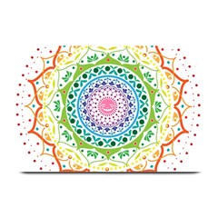 Mandala Pattern Rainbow Pride Plate Mats by Ravend