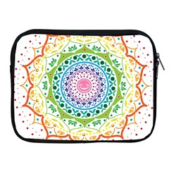 Mandala Pattern Rainbow Pride Apple Ipad 2/3/4 Zipper Cases by Ravend