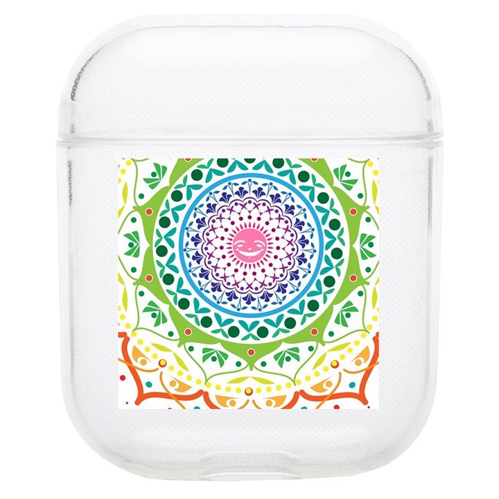 Mandala Pattern Rainbow Pride Soft TPU AirPods 1/2 Case